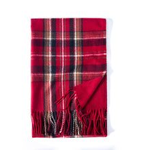 Load image into Gallery viewer, Artificial Cashmere Scarf 2023 Winter Tassel Plaid Shawl Scarf Female Mid-Length Thickening Warm Scarf