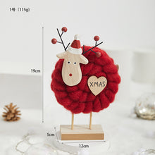Load image into Gallery viewer, Christmas Gift Decoration Wooden Wool Felt Cute Santa Claus Christmas Tree Desktop Decoration Kids Gift