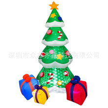 Load image into Gallery viewer, Christmas Inflatable Model Luminous Inflatable Tree Elderly Snowman Inflatable Model Courtyard Holiday Decoration Decoration Props