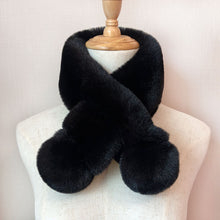 Load image into Gallery viewer, 2023 New Autumn and Winter Mink-like Wool Plush Scarf Korean Style Solid Color Imitation Rex Rabbit Plush Warm Scarf