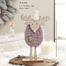 Load image into Gallery viewer, Christmas Gift Decoration Wooden Wool Felt Cute Santa Claus Christmas Tree Desktop Decoration Kids Gift