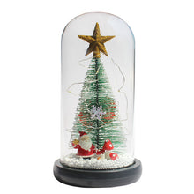 Load image into Gallery viewer, Christmas Creative Gift Cedar Show Window Decoration LED Light Glass Cover Ornaments