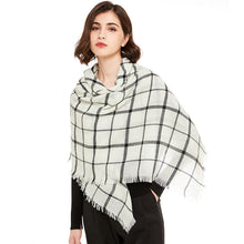 Load image into Gallery viewer, For Autumn and Winter Plaid Cashmere-like Warm Scarf Thickened plus Size Shawl All-Matching Large Kerchief Women