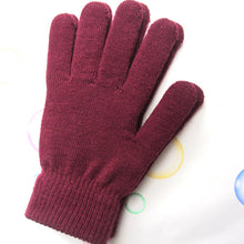 Load image into Gallery viewer, Winter Gloves Warm Gloves Thickened Fleece-Lined Elastic Knitted Gloves Men's and Women's Cold-Proof Riding Gloves