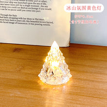Load image into Gallery viewer, 2023 Christmas Series Atmosphere Small Night Lamp Christmas Decoration Small Iceberg Ambience Light Small Night Lamp