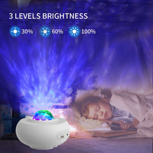 Load image into Gallery viewer, New LED Starry Projector Small Night Lamp App Smart Bluetooth Music Laser Atmosphere