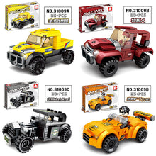 Load image into Gallery viewer, 4pcs/set Children's Toys Compatible with Lego Car Racing Car Assembling Building Blocks Sports Car