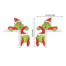 Load image into Gallery viewer, Christmas Green Miracle Fighter Corner Decoration Wooden Door Corner Decoration Home Decoration
