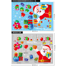 Load image into Gallery viewer, Christmas Decorative Stickers Shopping Window Decorative Santa Snowman Static Stickers