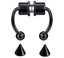 Load image into Gallery viewer, Stainless Steel Magnet Fake Nose Ring Style Supply Magnetic Nasal Splint