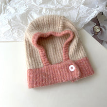 Load image into Gallery viewer, French Hat Female Winter Neck Warmer Scarf Integrated Niche Knitted Woolen Cap Thermal Head Cover Hat