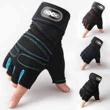 Load image into Gallery viewer, Lengthened Half-Finger Fitness Gloves Men's Weightlifting Tactical Wristband Wear-Resistant Horizontal Bar Anti-Female Summer