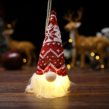 Load image into Gallery viewer, Christmas Decorations Forest Old Man with Light Pendant Faceless Doll Light-Emitting Small Hanging Piece Home Decoration