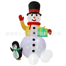 Load image into Gallery viewer, Christmas Inflatable Model Luminous Inflatable Tree Elderly Snowman Inflatable Model Courtyard Holiday Decoration Decoration Props