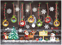 Load image into Gallery viewer, Christmas Decorations Colorful Christmas Window Stickers White Snowflake Wall Stickers Window Dressing Seamless Window Stickers