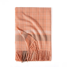 Load image into Gallery viewer, 2023 New Autumn and Winter Plaid Scarf Cashmere-like Tassel Scarf Women's Thick Warm Scarf