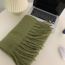 Load image into Gallery viewer, Pure Color Thickened Lengthened Scarf for Women 2023 Autumn and Winter New Korean Style Winter Student Versatile Shawl Scarf Pink