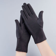 Load image into Gallery viewer, Men's and Women's Spandex Jewelry Gloves Elastic Tight Black and White Dance Performance Etiquette Command MC Gloves