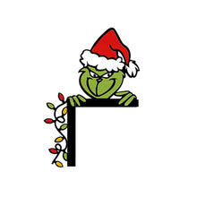 Load image into Gallery viewer, Christmas Green Miracle Fighter Corner Decoration Wooden Door Corner Decoration Home Decoration