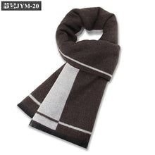 Load image into Gallery viewer, New Men's Wool Blend Jacquard Plaid Scarf Men's Winter Warm Thickened Plaid