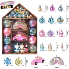 Load image into Gallery viewer, 70 House Painted Christmas Electroplating Gift Bag Christmas Tree Ornaments Decorations