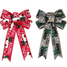 Load image into Gallery viewer, Christmas Ribbon Bow Christmas Decorative Bowknot DIY Bow Ribbon
