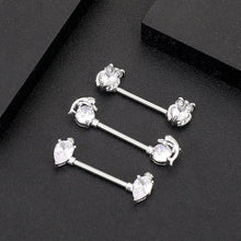 Load image into Gallery viewer, Zircon Nipple Ring Adhesive Nail Factory Piercing Jewelry