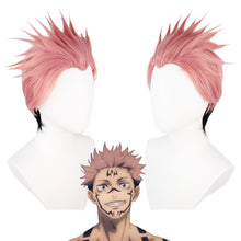 Load image into Gallery viewer, Manshu Back War Wig Five Wu Cos Wig Tiger Stick Youren Three Rounds Xia Cosplay Anime Simulation Scalp