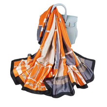Load image into Gallery viewer, Warm Silk Gift Scarf Versatile Air Conditioning Shawl Mulberry Silk Scarf