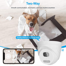 Load image into Gallery viewer, Rotating 360 Degrees Conch Home Mobile Phone Remote HD WiFi Network Semi-Dome Surveillance Camera
