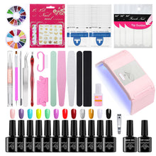 Load image into Gallery viewer, Gel Polish Set Nail kit Nail Beauty Tool Set Mini UV Polish Full Set of Beginner Nail Polish Led Led Nail Lamp