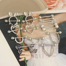 Load image into Gallery viewer, 8 Pairs Nipple Ring 4 Colors Optional Puncture Suit Combination Stainless Steel Piercing Ornaments