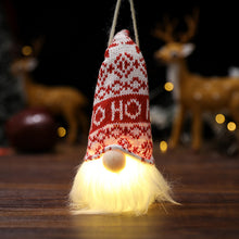 Load image into Gallery viewer, Christmas Decorations Forest Old Man with Light Pendant Faceless Doll Light-Emitting Small Hanging Piece Home Decoration