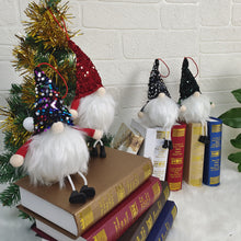 Load image into Gallery viewer, Christmas Long Leg Faceless Light-Emitting Doll Sequin Hat Dwarf Forest Doll Doll Pendant