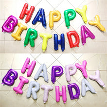 Load image into Gallery viewer, Christmas Hardcover 16-Inch English Birthday Letter Balloon Set Children Full-Year Birthday Decoration Scene Layout Balloon