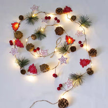 Load image into Gallery viewer, Christmas Pine Cone Light String Pine Needle Decoration Led Copper Wire Light Small Mulberry Hanging Flag