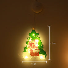 Load image into Gallery viewer, LED Christmas Sucker Lamp Snowman Shape Window Window Stickers Hanging Lamp Holiday Sucker Christmas Decoration Light