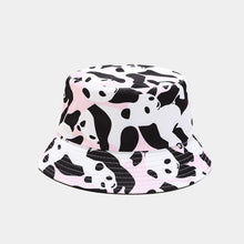 Load image into Gallery viewer, Cow Pattern Printing Bucket Hat Women's New Double-Sided Bucket Hat Men's Summer Outdoor Sun Hat