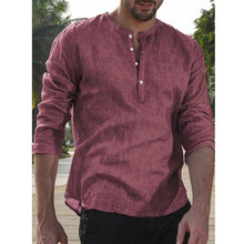 Load image into Gallery viewer, round Neck Solid Color T-shirt Simple Casual Bottoming Shirt Pullover Long Sleeve Shirt