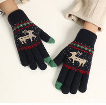 Load image into Gallery viewer, Deer Gloves Students Warm-Keeping Thickened Gloves Touch Screen Couple Knitted Gloves