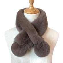 Load image into Gallery viewer, 2023 New Autumn and Winter Mink-like Wool Plush Scarf Korean Style Solid Color Imitation Rex Rabbit Plush Warm Scarf