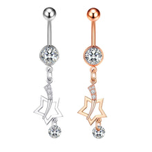 Load image into Gallery viewer, New Zircon Navel Stud Belly Ring Piercing Jewelry
