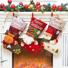 Load image into Gallery viewer, Christmas Stockings Gift Bags Christmas Decorations Large Christmas Stockings Gift Candy Socks Hanging Ornaments