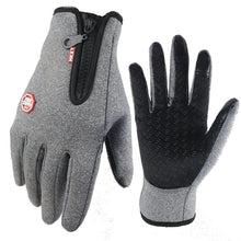 Load image into Gallery viewer, Touch Screen Gloves Autumn and Winter Warm with Velvet Cold-Proof Waterproof Men's and Women's Outdoor Riding