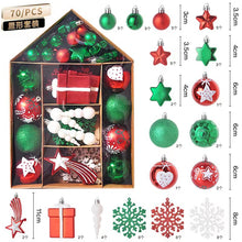 Load image into Gallery viewer, 70 House Painted Christmas Electroplating Gift Bag Christmas Tree Ornaments Decorations