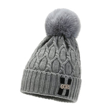 Load image into Gallery viewer, Face-Looking Primary School Student Hat Female 2023 Winter New Korean Fashion Knitted Hat Cycling Sleeve Cap Wool Hat