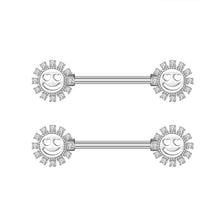 Load image into Gallery viewer, Jewelry Zircon Nipple Ring Adhesive Nail Piercing