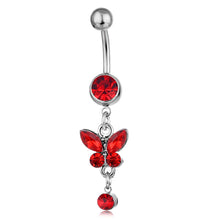 Load image into Gallery viewer, Piercing Jewelry Butterfly Hanging Ornament Belly Ring Navel Stud