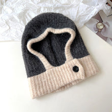 Load image into Gallery viewer, French Hat Female Winter Neck Warmer Scarf Integrated Niche Knitted Woolen Cap Thermal Head Cover Hat