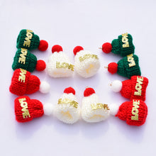 Load image into Gallery viewer, Wool Knitted Christmas Hat Korean Mini Small Hat Christmas Toy Decoration Pompons Ornament Accessories